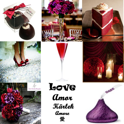 We thought you might enjoy a couple of inspiration boards for Valentines Day