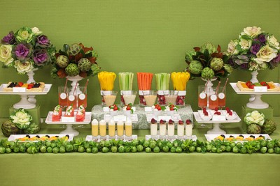 Food Wedding Reception on Fruit Veggie Wedding Buffet E1299103870969